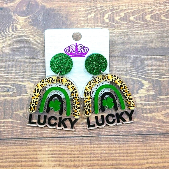 Jewelry - St. Patrick's Day Lucky Rainbow Earrings